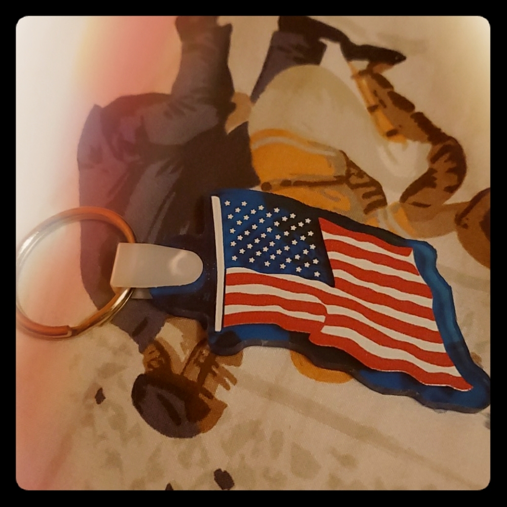A American flag key chane